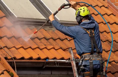Démoussage et hydrofuge de toiture à Ballon